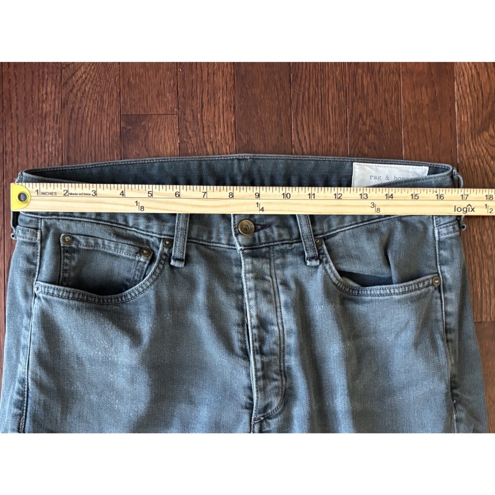 Rag & Bone Fit 2 Slim Jeans Minna Grey Made in USA M1223K510MIN 33 - Picture 5 of 8